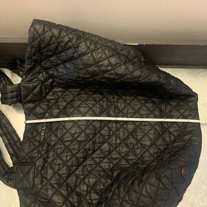 MZ Wallace Black Quilted Tote Large